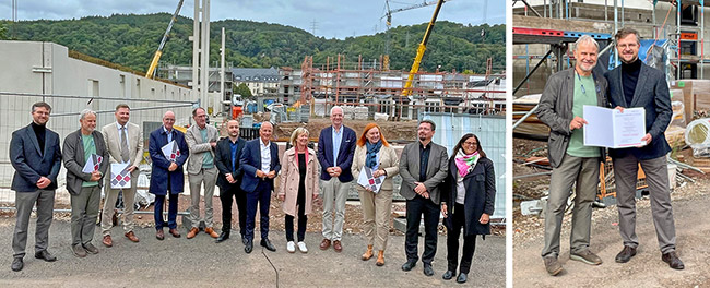 Übergabe Foerderbescheid Rembrandtstr. 10