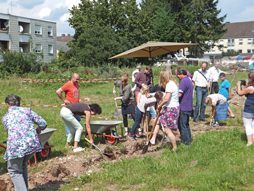 Spatenstich Wohnprojekt der WOGEBE
