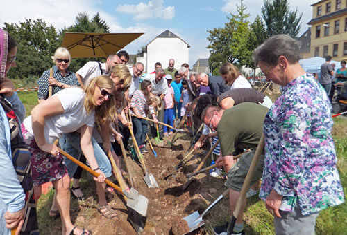 Spatenstich Wohnprojekt der WOGEBE